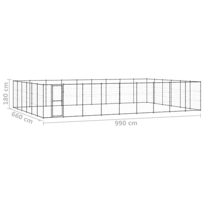 Hondenkennel 65,34 m² staal