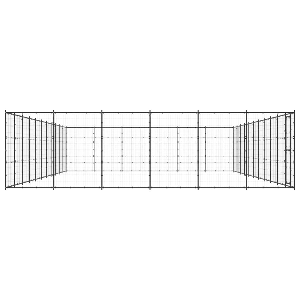 Hondenkennel 79,86 m² staal
