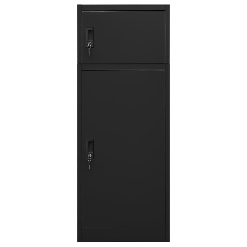 Zadelkast 53x53x140 cm staal zwart
