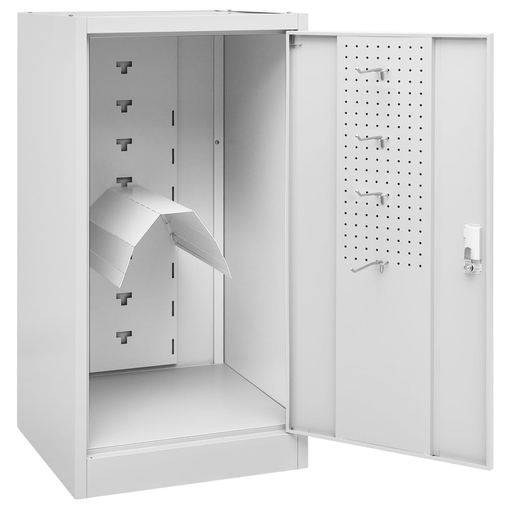 Zadelkast 53x53x105 cm staal lichtgrijs