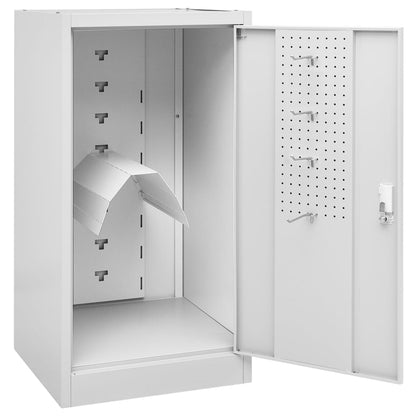 Zadelkast 53x53x105 cm staal lichtgrijs
