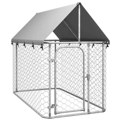 Hondenkennel voor buiten met dak 200x100x150 cm