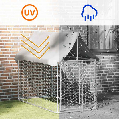 Hondenkennel voor buiten met dak 200x100x150 cm