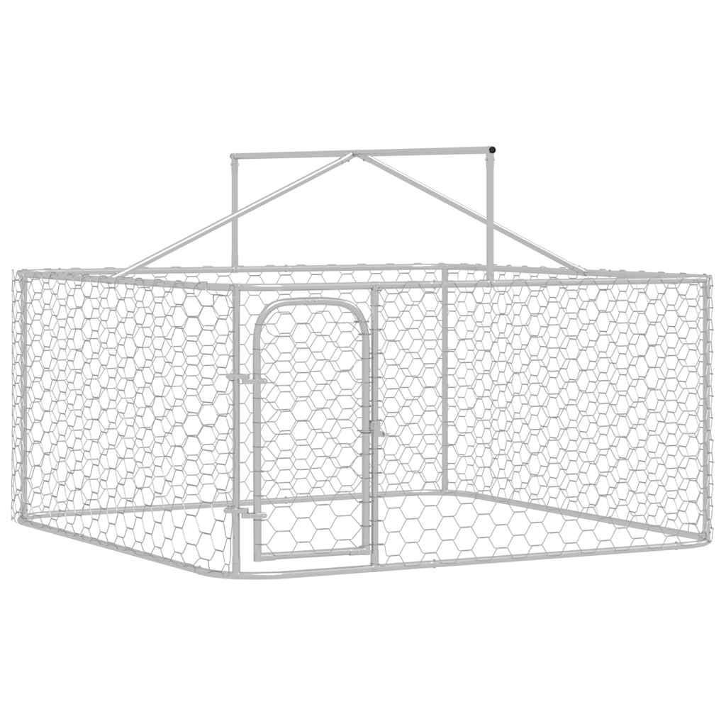 Hondenkennel voor buiten met dak 200x200x150 cm