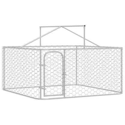 Hondenkennel voor buiten met dak 200x200x150 cm