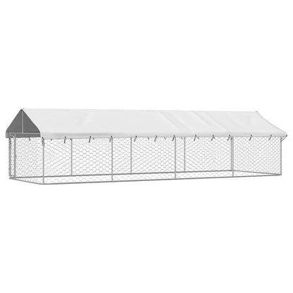 Hondenkennel voor buiten met dak 600x200x150 cm