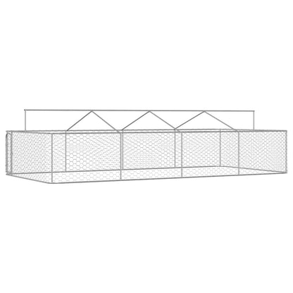 Hondenkennel voor buiten met dak 600x300x150 cm