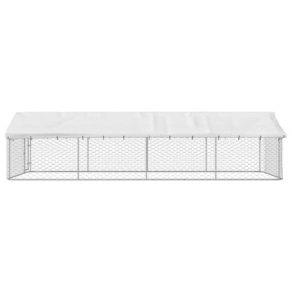 Hondenkennel voor buiten met dak 600x300x150 cm