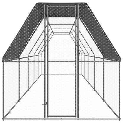 Kippenhok 2x10x2 m gegalvaniseerd staal