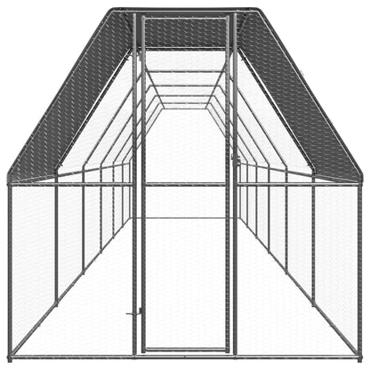 Kippenhok 2x12x2 m gegalvaniseerd staal