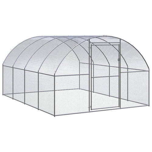 Kippenren 3x4x2 m gegalvaniseerd staal