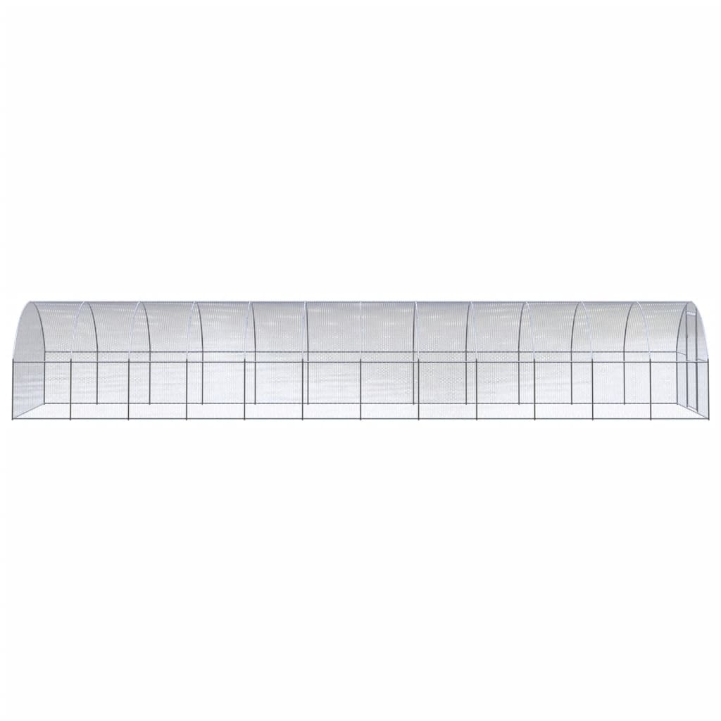 Kippenren 3x12x2 m gegalvaniseerd staal