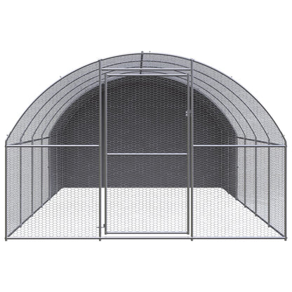 Kippenren 3x6x2 m gegalvaniseerd staal