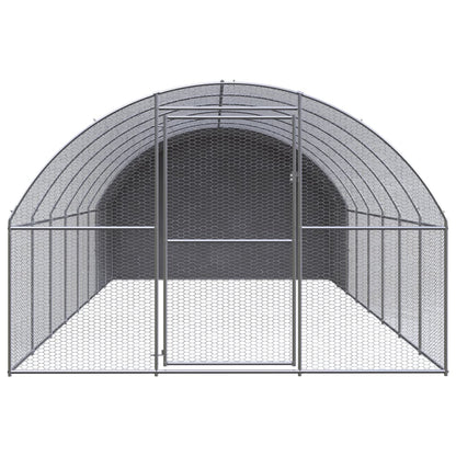 Kippenren 3x8x2 m gegalvaniseerd staal
