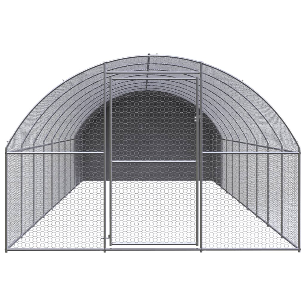 Kippenren 3x10x2 m gegalvaniseerd staal