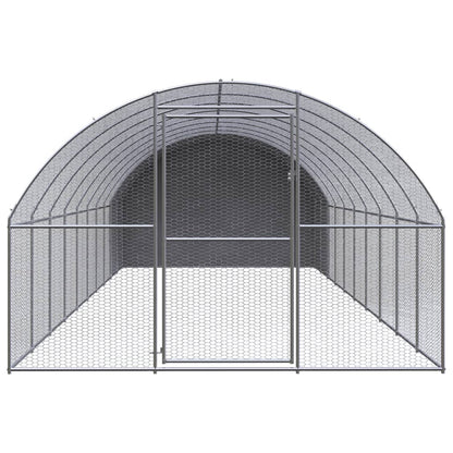 Kippenren 3x10x2 m gegalvaniseerd staal