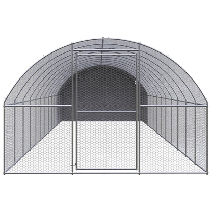 Kippenren 3x12x2 m gegalvaniseerd staal
