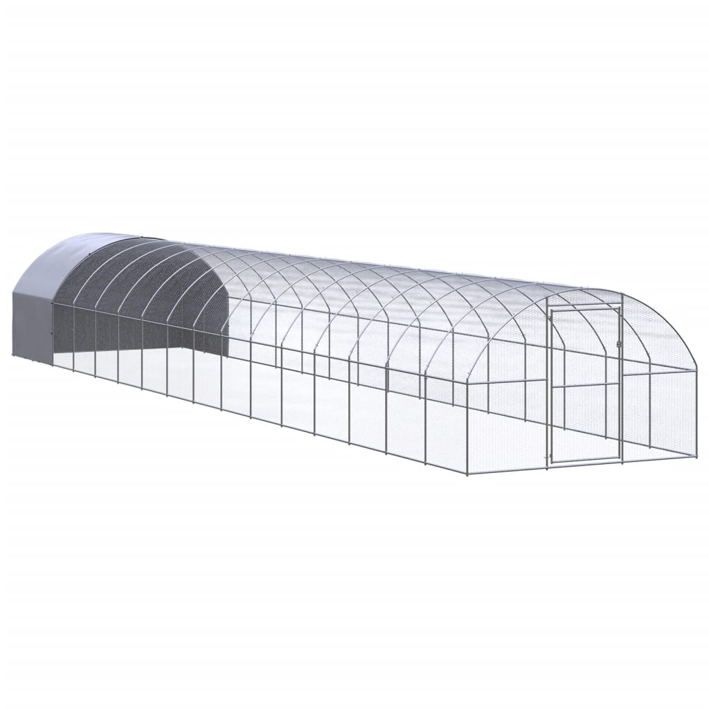 Kippenren 3x16x2 m gegalvaniseerd staal