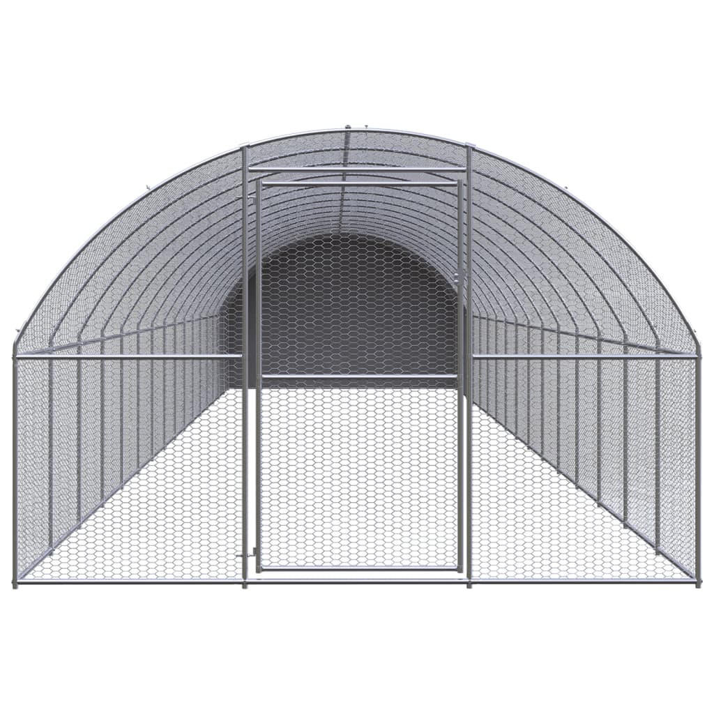 Kippenren 3x16x2 m gegalvaniseerd staal