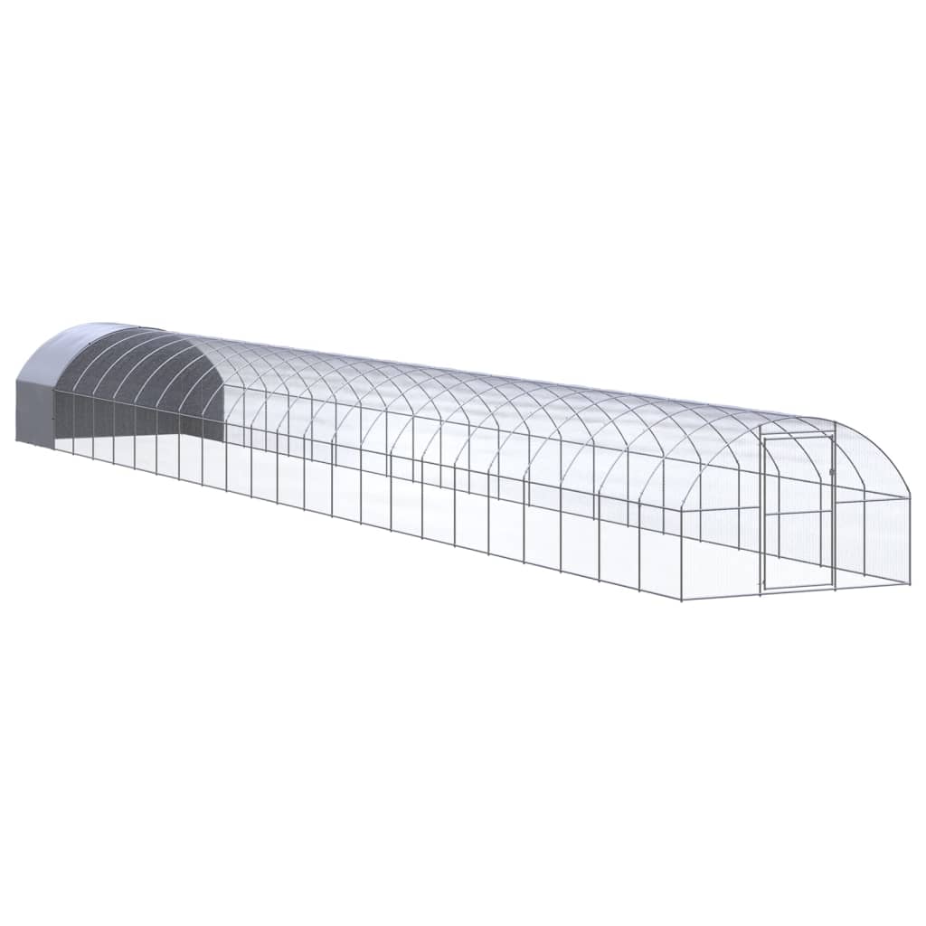 Kippenren 3x24x2 m gegalvaniseerd staal