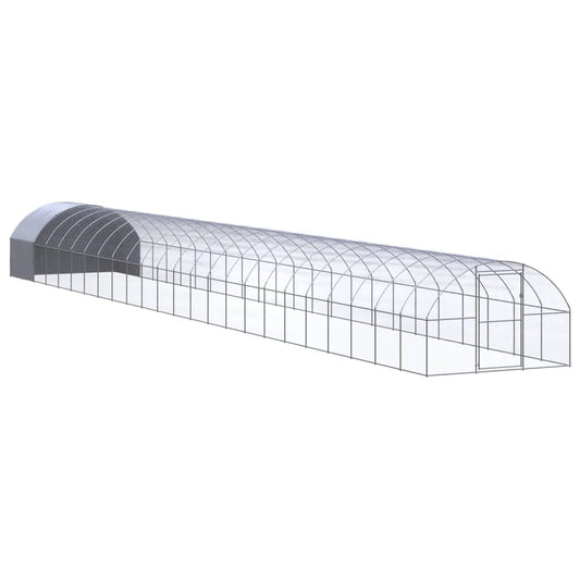 Kippenren 3x24x2 m gegalvaniseerd staal