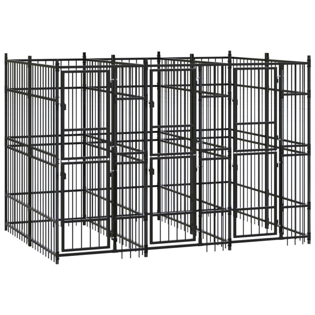 Hondenkennel 5,53 m² staal