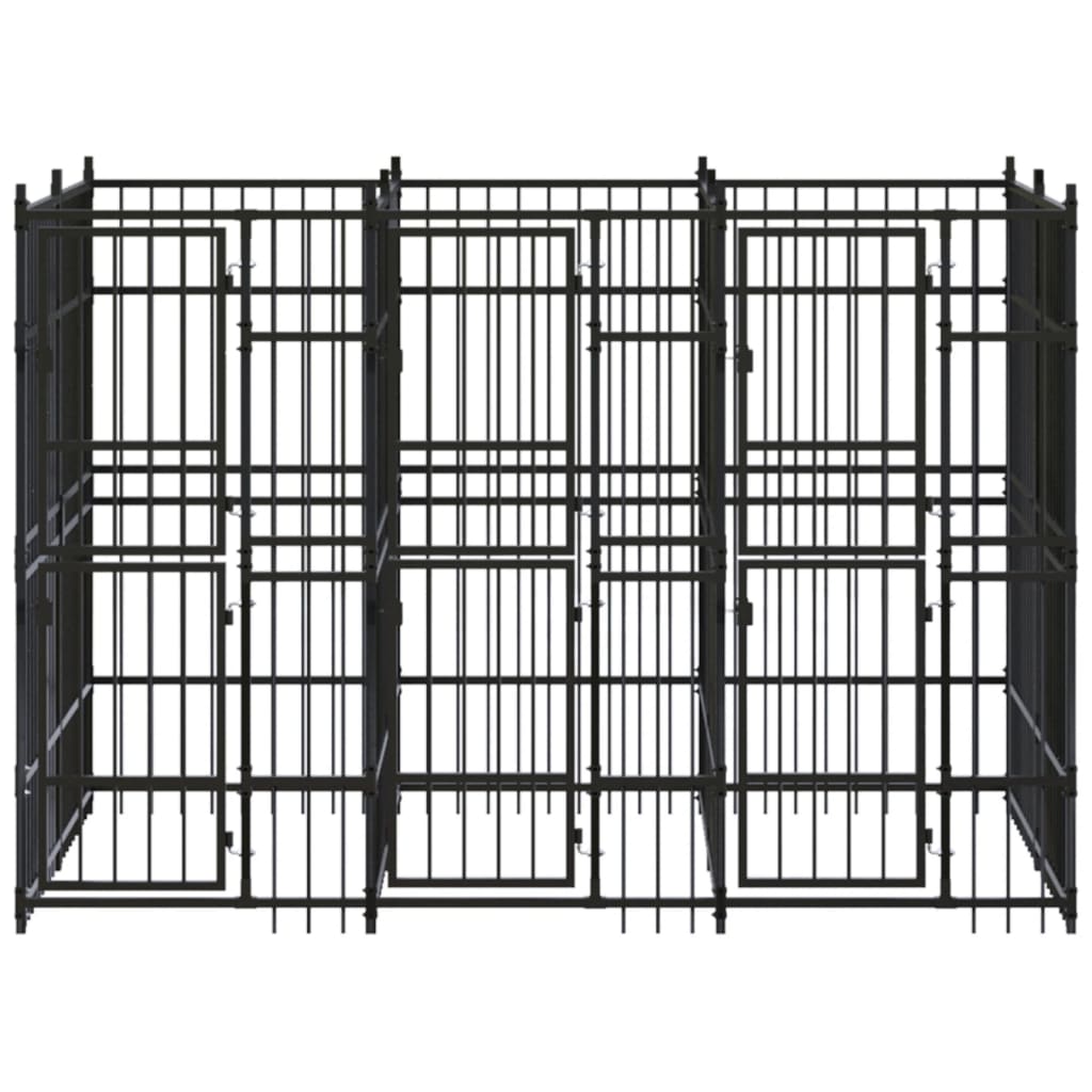 Hondenkennel 5,53 m² staal