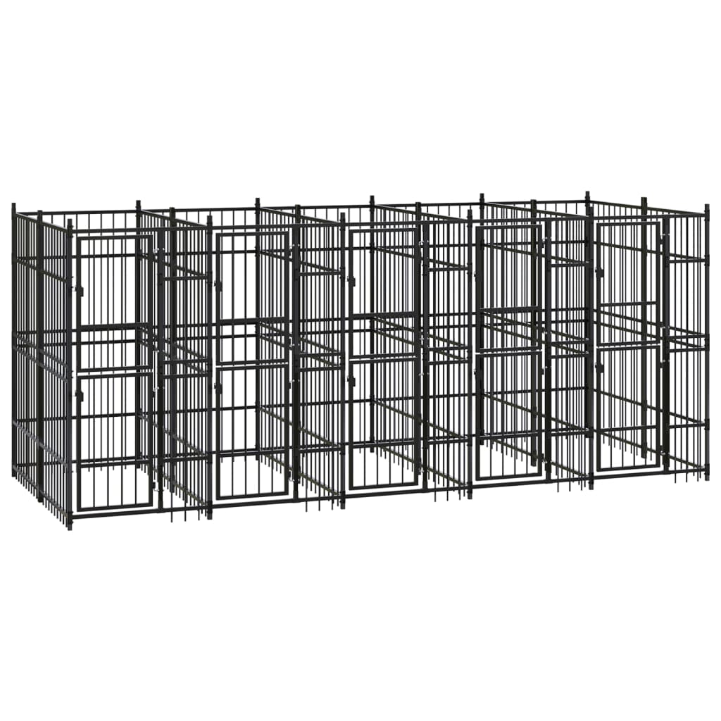 Hondenkennel 9,22 m² staal