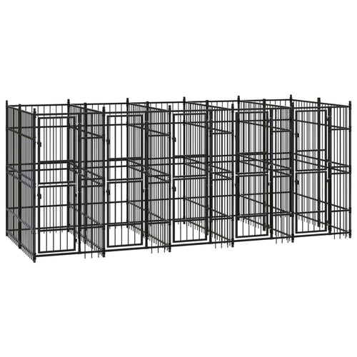 Hondenkennel 9,22 m² staal