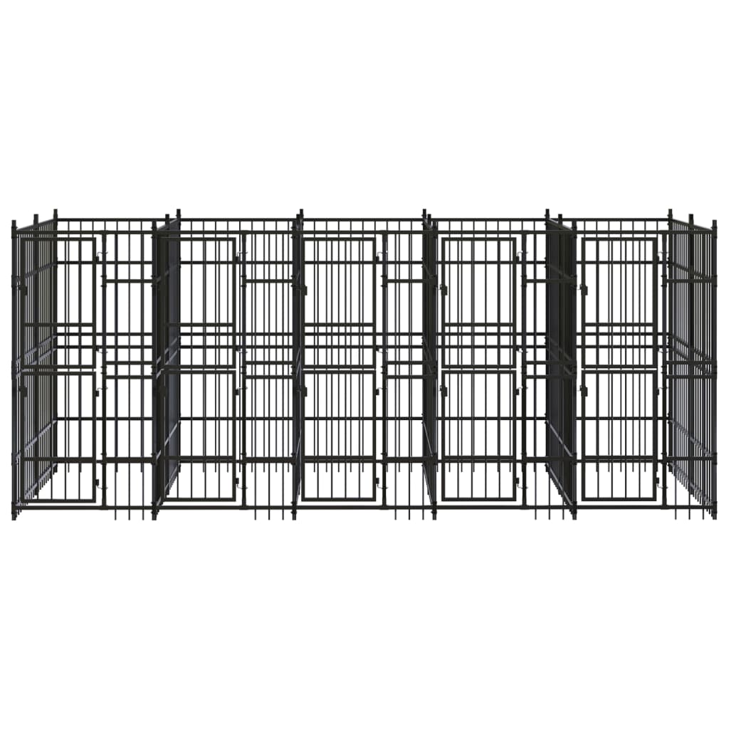 Hondenkennel 9,22 m² staal