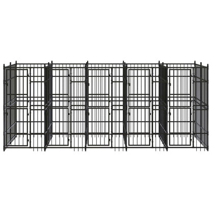 Hondenkennel 9,22 m² staal
