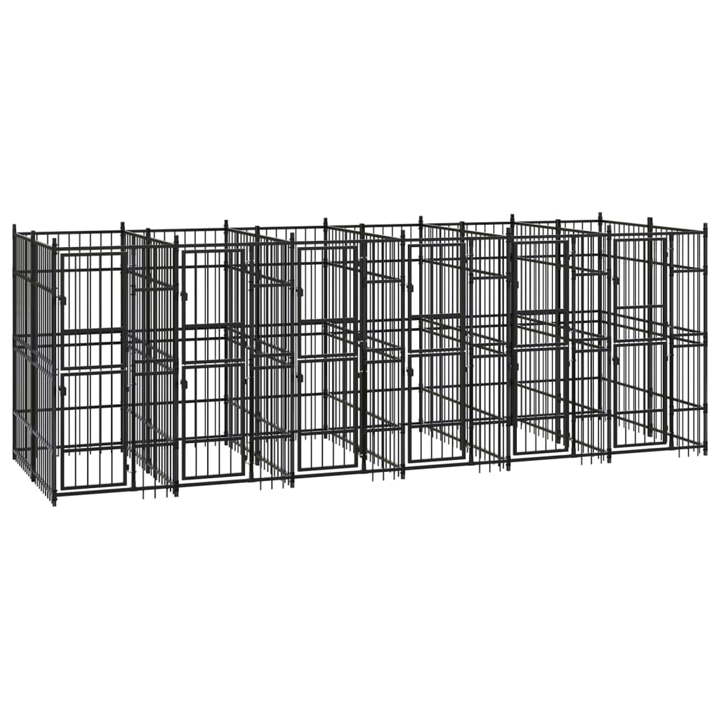 Hondenkennel 11,06 m² staal