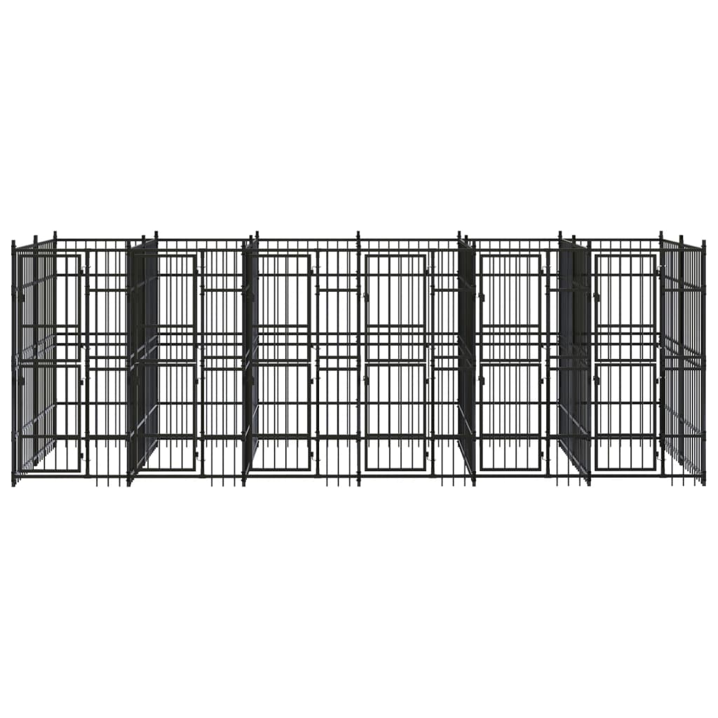 Hondenkennel 11,06 m² staal