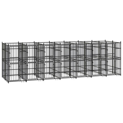 Hondenkennel 12,9 m² staal