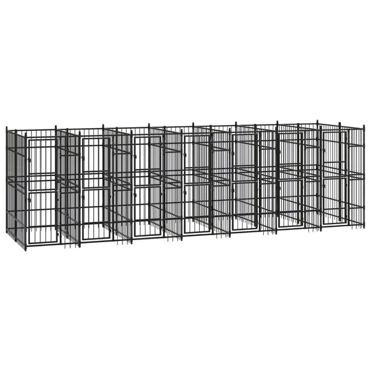 Hondenkennel 12,9 m² staal