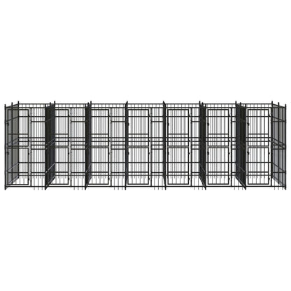 Hondenkennel 12,9 m² staal