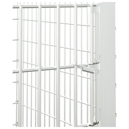 Dierenverblijf 6 panelen 54x100 cm gegalvaniseerd ijzer