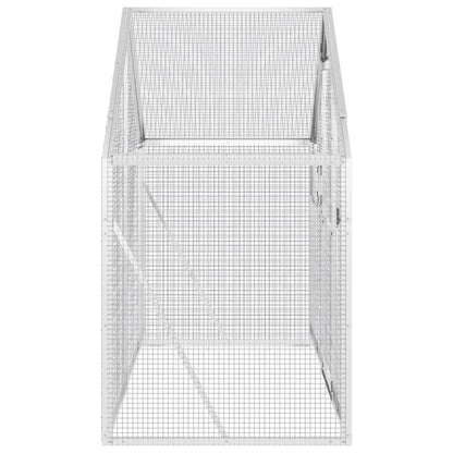 Volière 179x100x185 m aluminium zilverkleurig