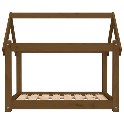 Hondenmand 81x60x70 cm massief grenenhout honingbruin
