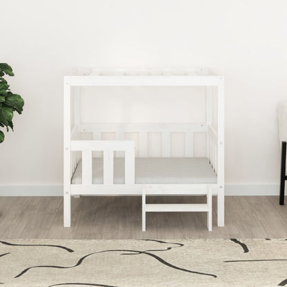 Hondenmand 95,5x73,5x90 cm massief grenenhout wit