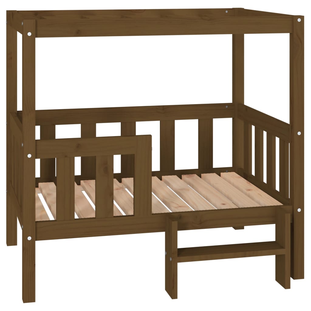 Hondenmand 95,5x73,5x90 cm massief grenenhout honingbruin