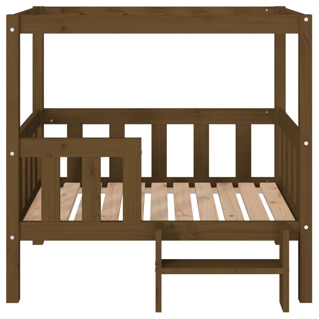 Hondenmand 95,5x73,5x90 cm massief grenenhout honingbruin