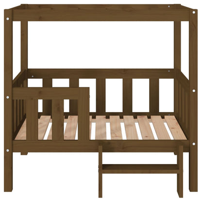 Hondenmand 95,5x73,5x90 cm massief grenenhout honingbruin