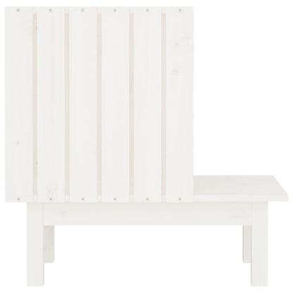 Kattenhuis 60x36x60 cm massief grenenhout wit