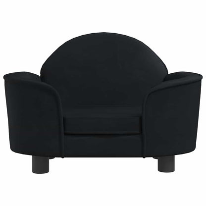 Hondenmand 66x40x45 cm fluweel zwart