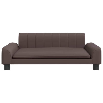 Hondenmand 90x53x30 cm kunstleer bruin