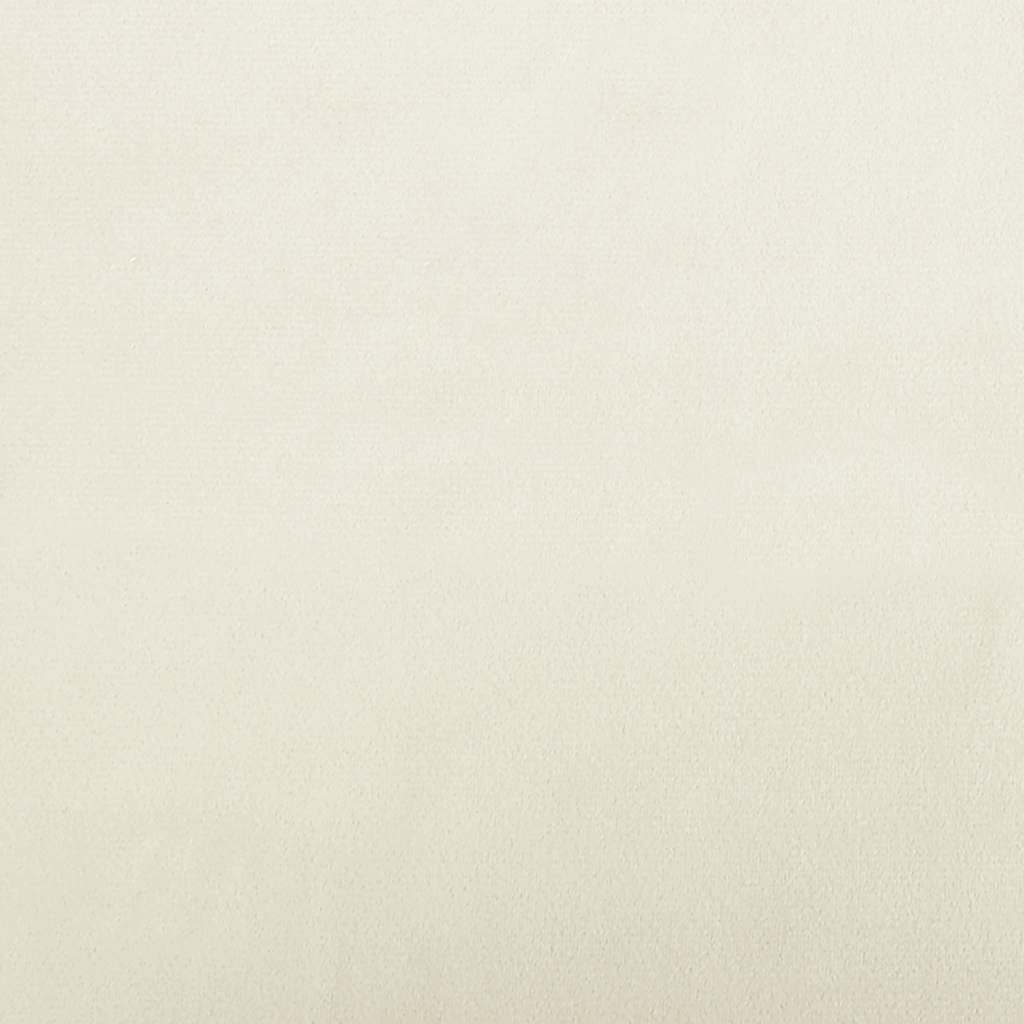 Hondenmand 90x53x30 cm fluweel crèmekleurig