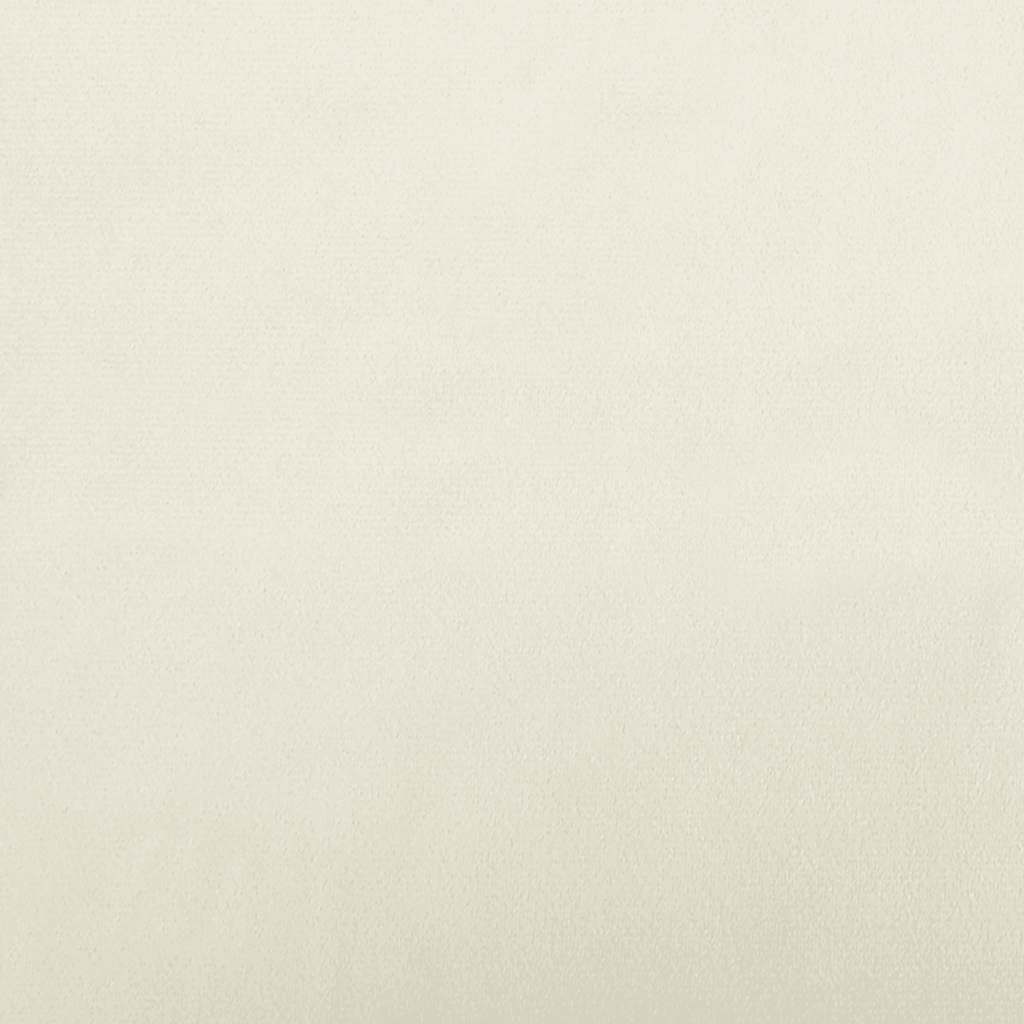 Hondenmand 80x45x30 cm fluweel crèmekleurig