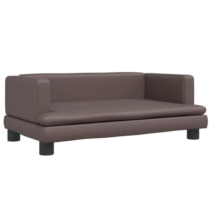 Hondenmand 80x45x30 cm kunstleer bruin