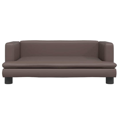 Hondenmand 80x45x30 cm kunstleer bruin